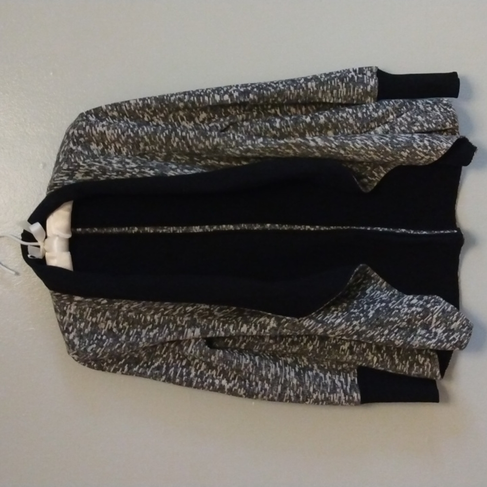 Club Monaco Textured Open Draped Cardigan, Small